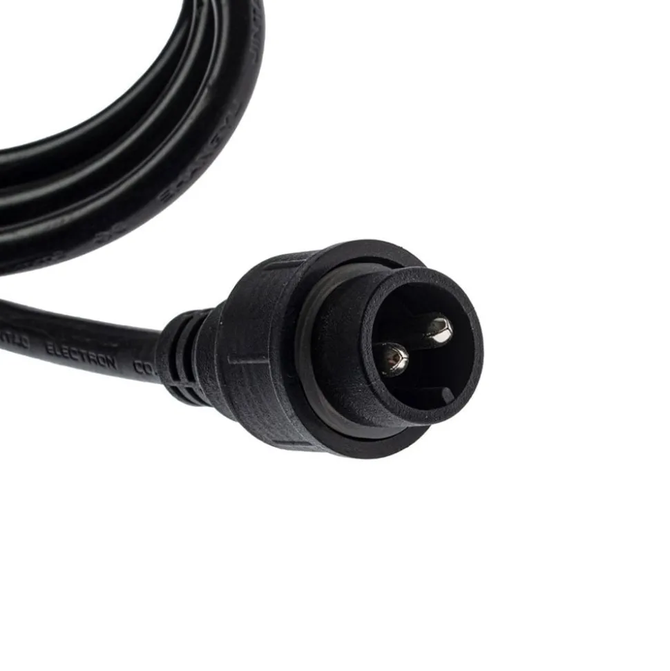 Buitenlichtketting Garlanda, zwart, IP44, 10 m, 10-lamps.