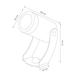 Buitenspot 1440LED, zilver, 90°