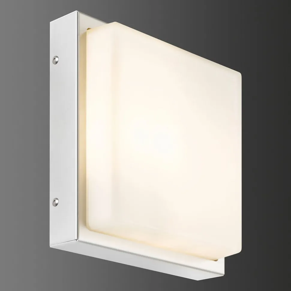 Buitenwandlamp 046, bewegingsmelder roestvrijstaal