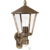 Buitenwandlamp 671, bruin met bewegingsmelder