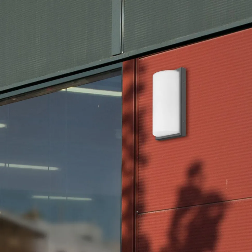 Buitenwandlamp 039 met bewegingsmelder, grafiet