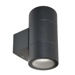 Buitenwandlamp Achernar 2-lamps up/down zwartgrijs