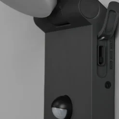 Buitenwandlamp Adour, antraciet, sensor, kantelbaar, CCT