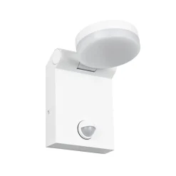 Buitenwandlamp Adour, mat wit, sensor, kantelbaar, CCT