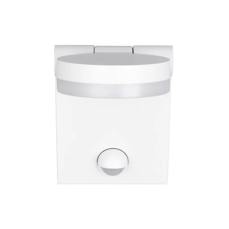 Buitenwandlamp Adour, mat wit, sensor, kantelbaar, CCT