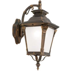 Buitenwandlamp Aiko, antiek afgewerkt, hanglamp