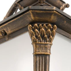 Buitenwandlamp Aiko, antiek afgewerkt, hanglamp