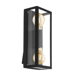 Buitenwandlamp Alamonte 1, 2-lamps rechthoek