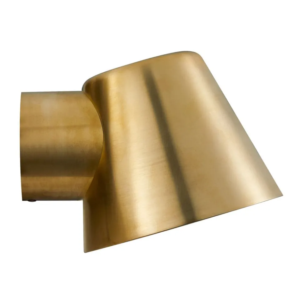 Buitenwandlamp Aleria, 1 x GU10, messing, zeewaterbestendig