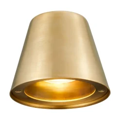 Buitenwandlamp Aleria, 1 x GU10, messing, zeewaterbestendig