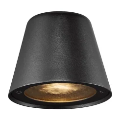 Buitenwandlamp Aleria, metaal zwart