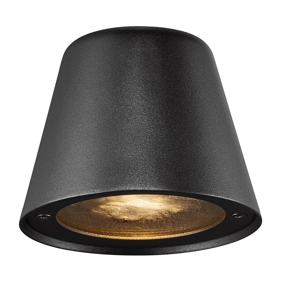 Buitenwandlamp Aleria, metaal zwart