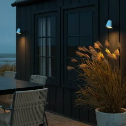 Buitenwandlamp Aleria, staal verzinkt