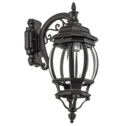 Buitenwandlamp Andrew lantaarn hangend, zwart