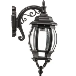 Buitenwandlamp Andrew lantaarn hangend, zwart