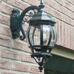 Buitenwandlamp Andrew lantaarn opknoping, groen