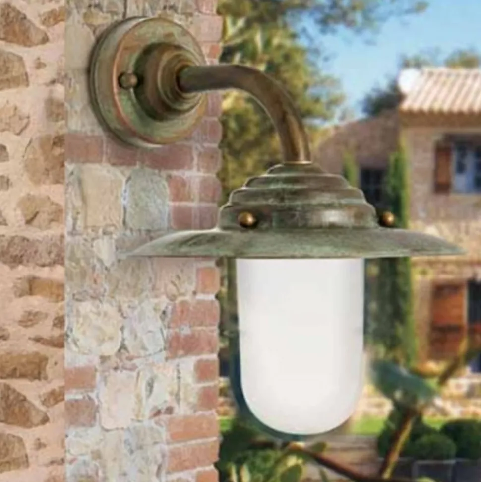 Buitenwandlamp Antique, hoogte 26 cm, antiek-koper