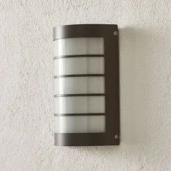 Buitenwandlamp Aqua Marco met rooster, antraciet