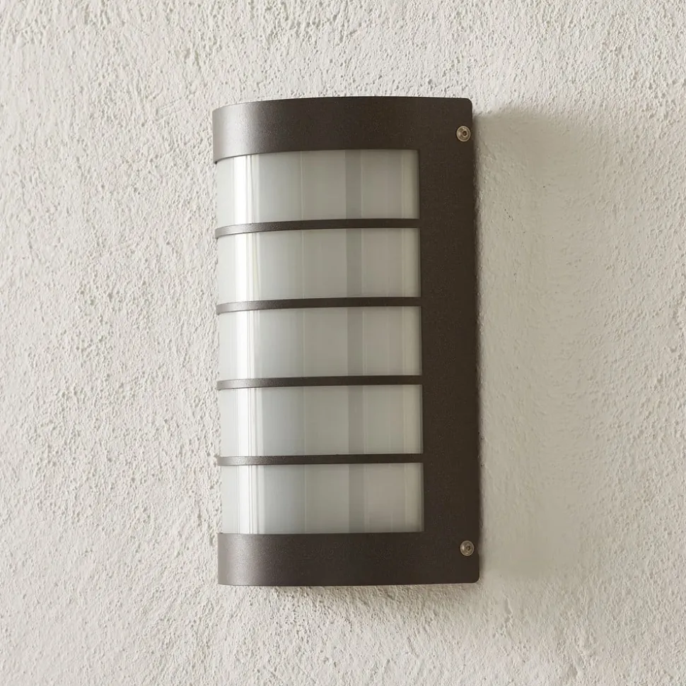 Buitenwandlamp Aqua Marco met rooster, antraciet