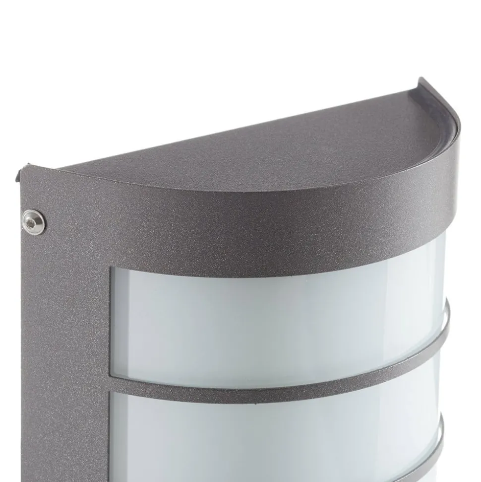 Buitenwandlamp Aqua Marco met rooster, antraciet