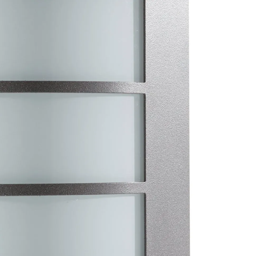 Buitenwandlamp Aqua Marco met rooster, antraciet