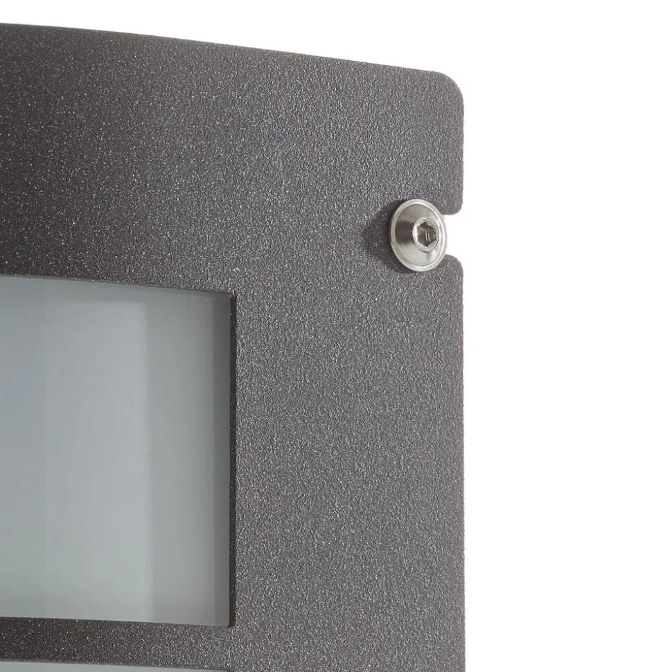 Buitenwandlamp Aqua Marco met rooster, antraciet