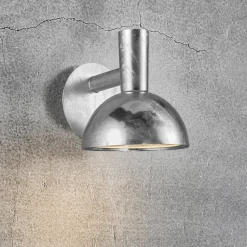 Buitenwandlamp ARKI chroom zeewaterbestendig Ø 20 cm