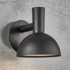 Buitenwandlamp ARKI zwart Ø 20 cm