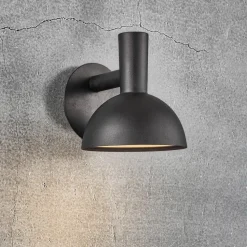 Buitenwandlamp ARKI zwart Ø 20 cm