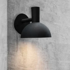 Buitenwandlamp ARKI zwart Ø 20 cm