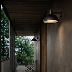 Buitenwandlamp ARKI zwart Ø 35 cm