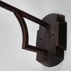 Buitenwandlamp Aruba, Ø 25 cm, roestbruin