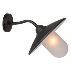 Buitenwandlamp Aruba, Ø 30 cm, roestbruin