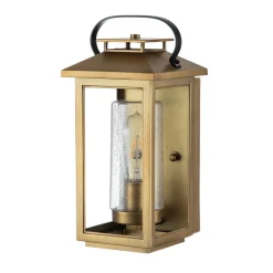 Buitenwandlamp Atwater, lantaarn, messing, 35,5cm