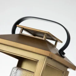 Buitenwandlamp Atwater, lantaarn, messing, 35,5cm