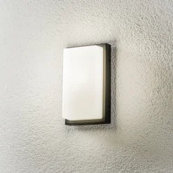 Buitenwandlamp Babett E27 met sensor grafiet