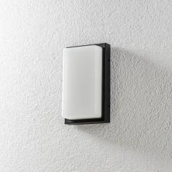 Buitenwandlamp Babett E27 met sensor grafiet