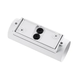 Buitenwandlamp CAN, wit, 2-lamps, Ø 8 cm, IP65, metaal, GU10