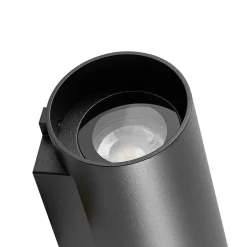 Buitenwandlamp CAN, zwart, 2-lamps, Ø 8 cm IP65 metaal GU10