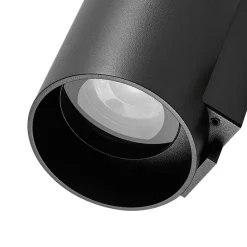 Buitenwandlamp CAN, zwart, 1-lamp, Ø 8 cm IP65 metaal GU10