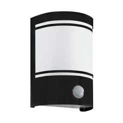 Buitenwandlamp Cerno met bewegingsmelder, zwart
