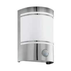 Buitenwandlamp Cerno met bewegingsmelder, rvs