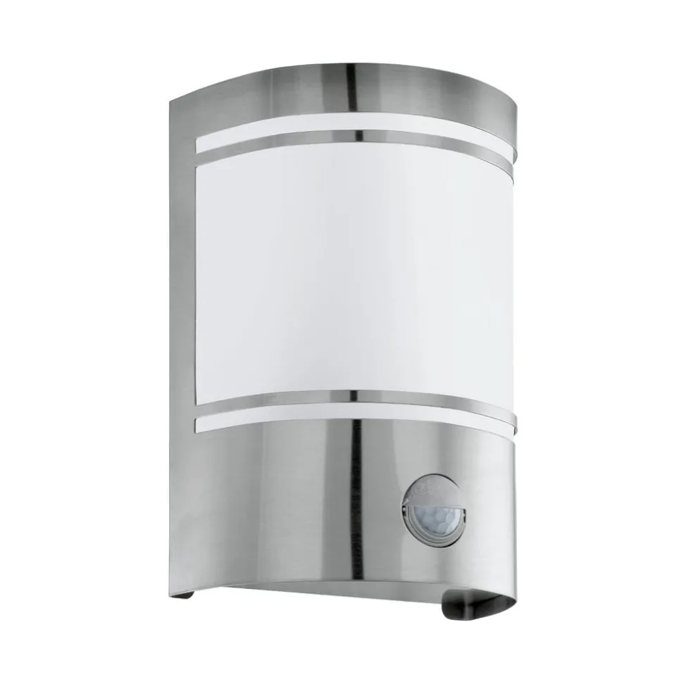 Buitenwandlamp Cerno met bewegingsmelder, rvs