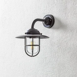 Buitenwandlamp Chalet rooster messing gebruineerd