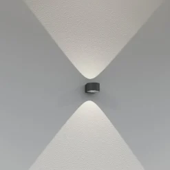 Buitenwandlamp CMD 9029 met glazen lenzen