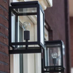 Buitenwandlamp de Vecht, 37 cm, zwart