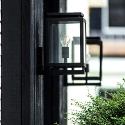 Buitenwandlamp de Vecht, 37 cm, zwart