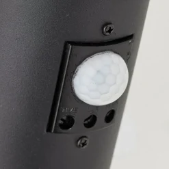 Buitenwandlamp Dody Sensor, zwart, metaal, kunststof