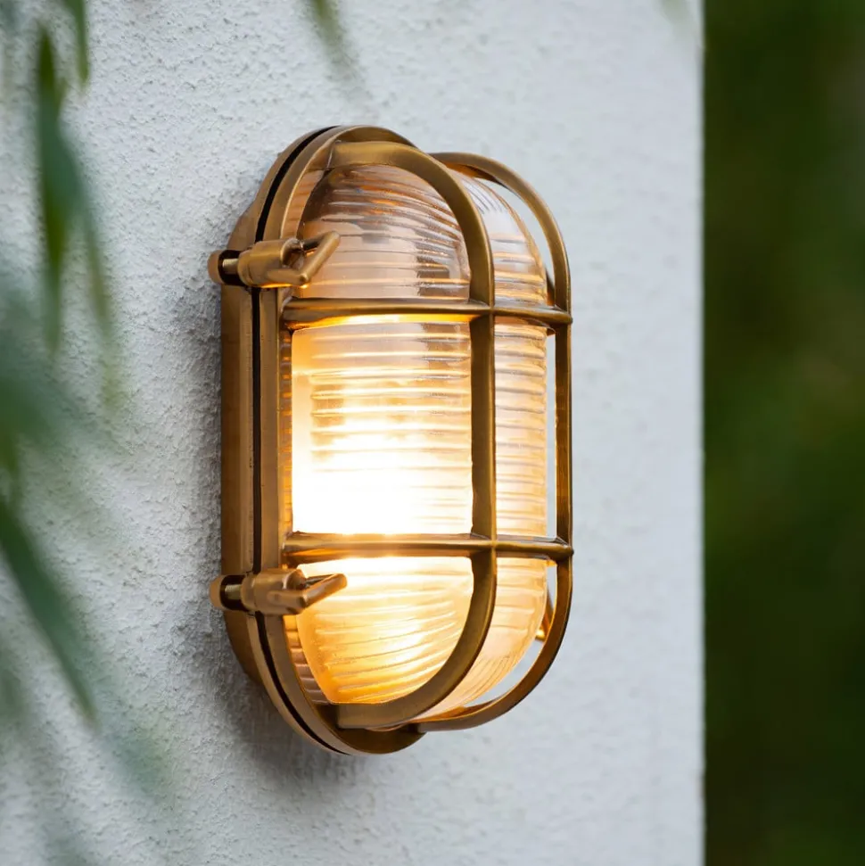 Buitenwandlamp Dudley, messing