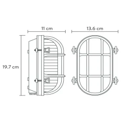Buitenwandlamp Dudley, messing